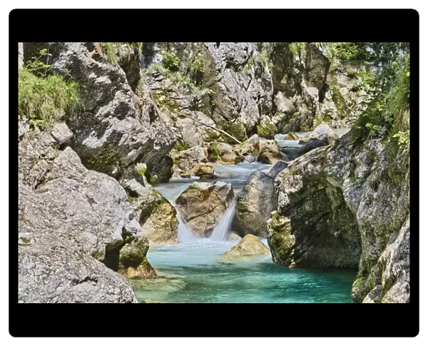 Tolmin Gorge, Emerald Route, Nationalpark Triglav, Region Primorska, Slowenien, Tolmin, Goriska, Slovenia