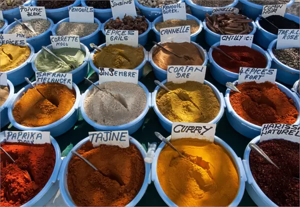 Spices, market, bazaar, Djerba, Tunisia