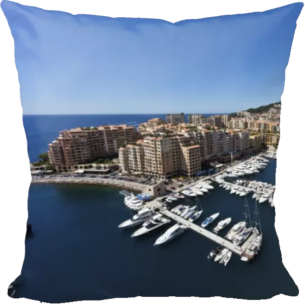 Port Fontvieille harbour, Monaco-Fontvieille, Monte Carlo, principality of Monaco, Cote dAzur, Mediterranean, Europe, PublicGround