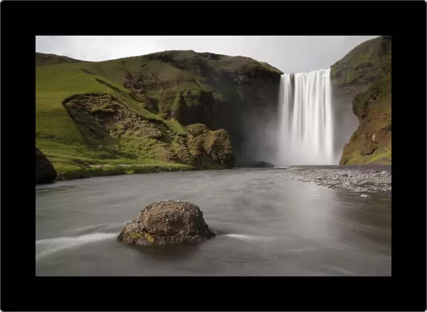 Skogafoss waterfall, Skogar, South Iceland, Iceland, Europe
