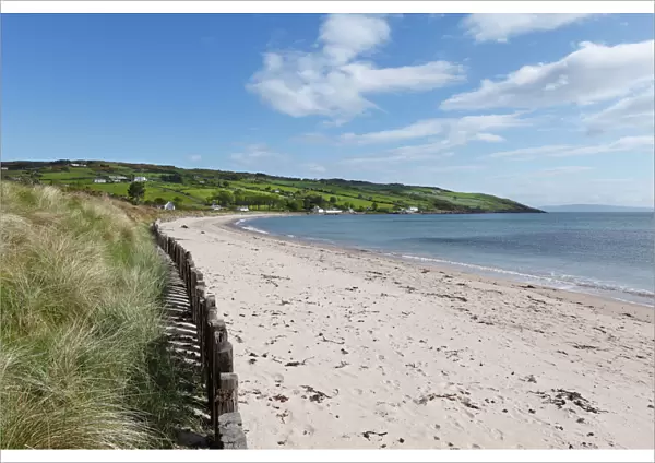Sandy beach in Cushendun, County Antrim, Northern Ireland, Ireland, Great Britain, Europe