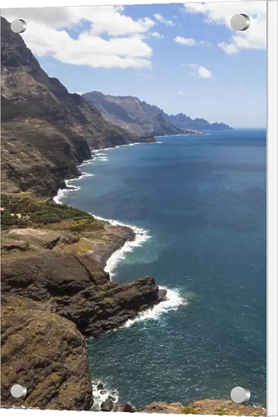 View of the cliffs at El Risco, Agaete Region, Gran Canaria, Canary Islands, Spain, Europe, PublicGround