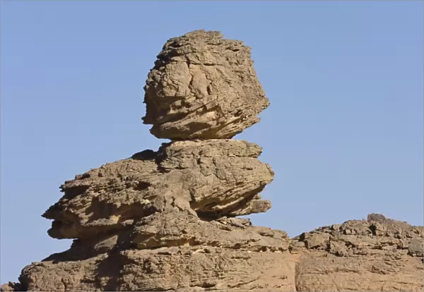 Rock formations in the Libyan Desert, Akakus Mountains, Libya, Sahara, North Africa, Africa