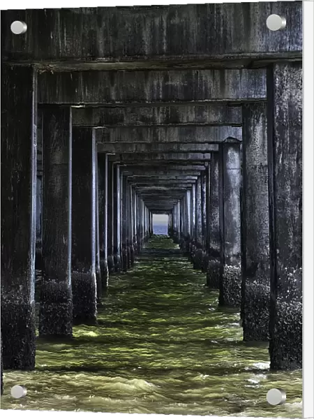Water under pier