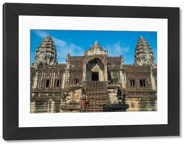 The central tower of Angkor Wat the largest religious building in Siem Reap, Cambodia