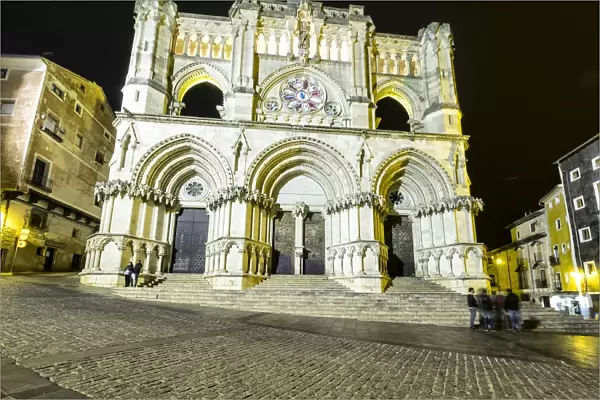 Cuenca is a UNESCO World Heritage site, Cathedral, night vision