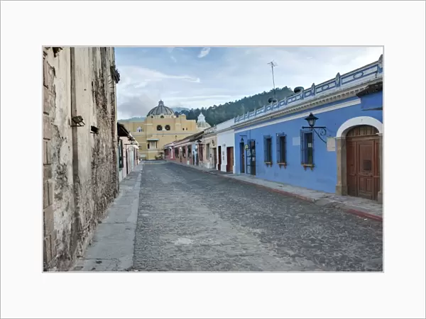 Street in La Antigua Guatemala, Antigua Guatemala, Sacatepequez, Guatemala, Latin America