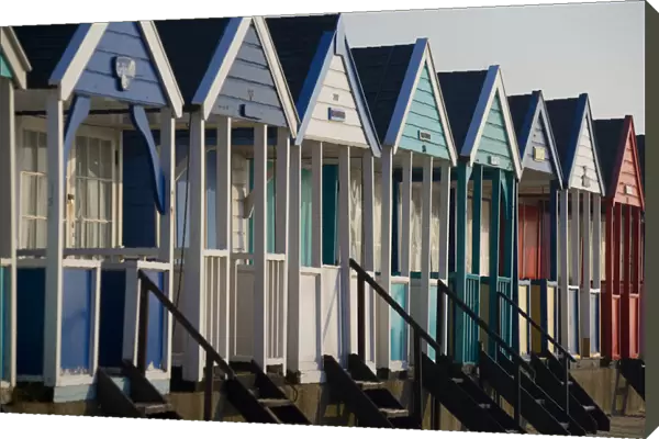 Row of beach huts