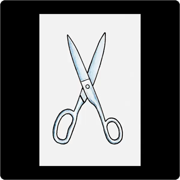 Illustration of a pair of scissors