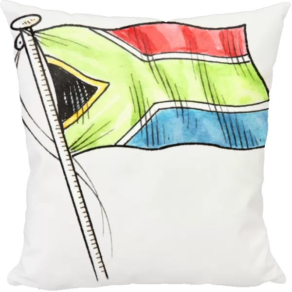 Illustration of South African flag