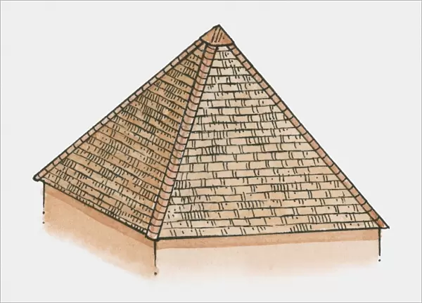 Illustration of pavillion roof