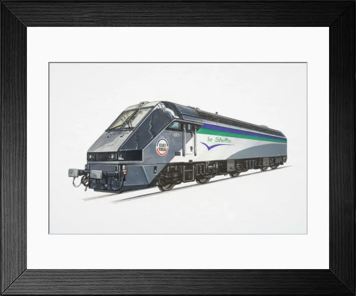 Framed Print : Le Shuttle Train Front View Print