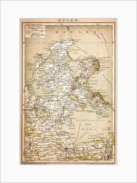 RAOEgen. Antique map of RAOEgen
