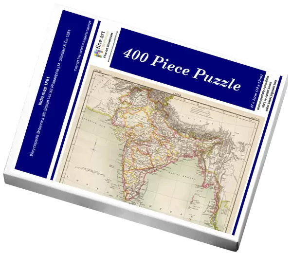 India map 1881