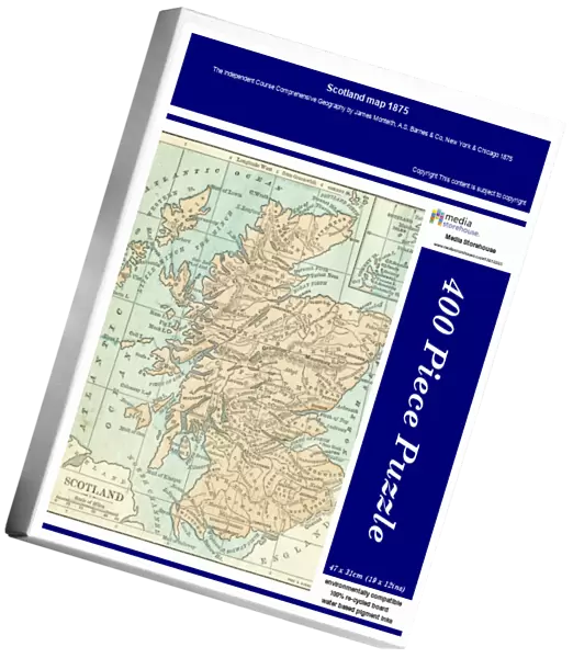 Scotland map 1875
