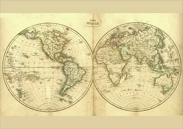 Vintage Map of the World