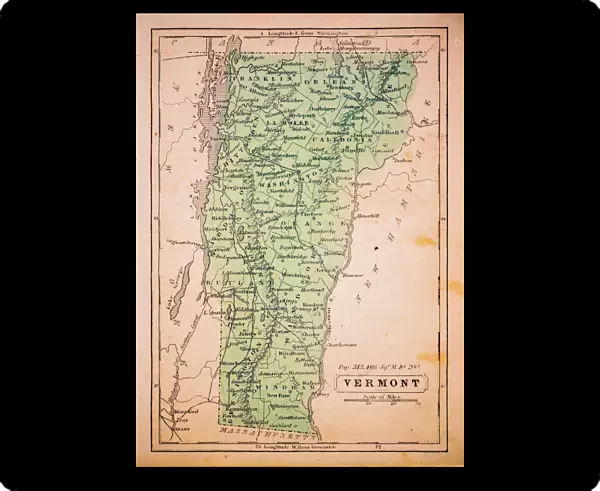 Vermont 1852 Map