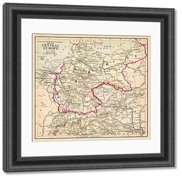 Central Europe map 1881