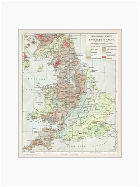 England and wales map 1895