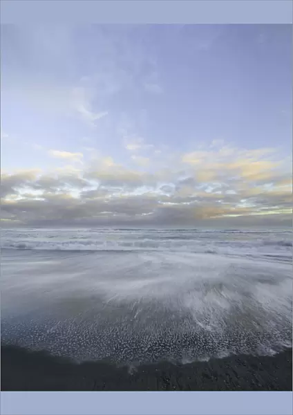 Sea, surf and clouds, South Island, New Zealand