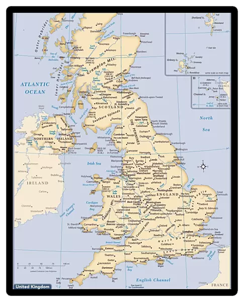 United Kingdom country map