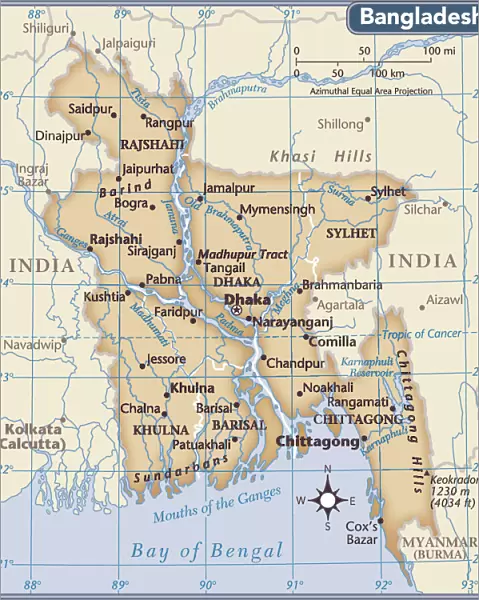 Bangladesh country map