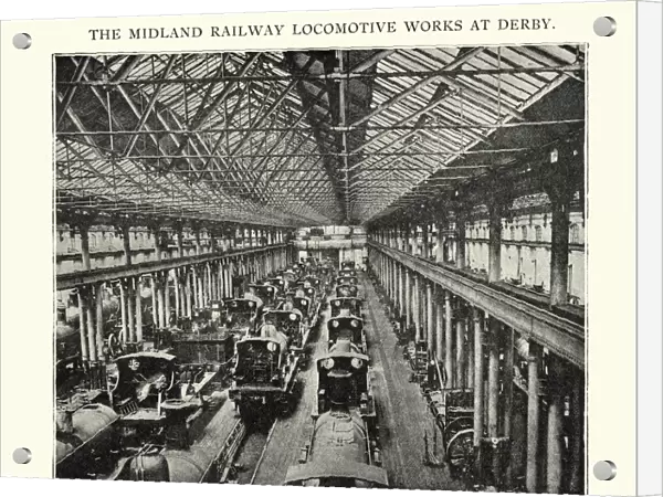 Midland railway locomotive works at Derby, 1892