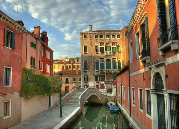 A quiet canal in Venice