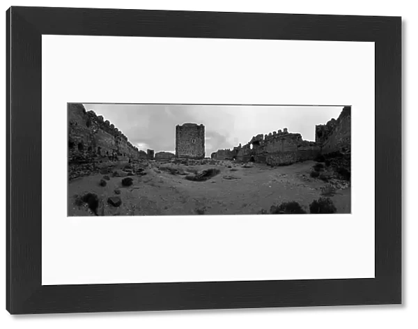 Castillo Almonacid - abandoned historic fortress (Castell) in Spain, near Almonacid  /  Toledo province