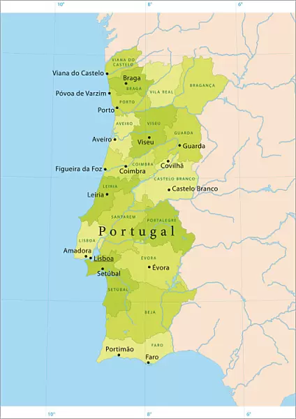Portugal Vector Map