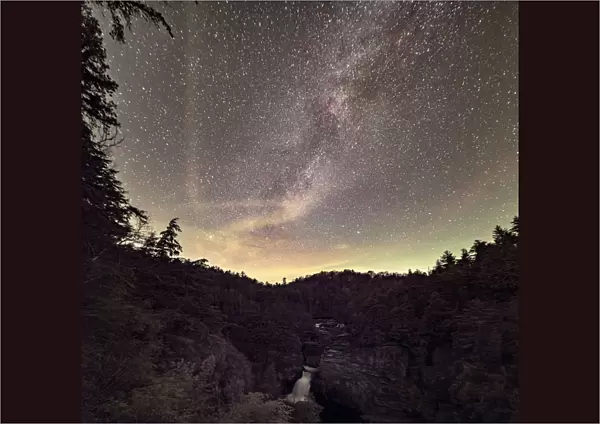 A Starry Night at Linville Falls