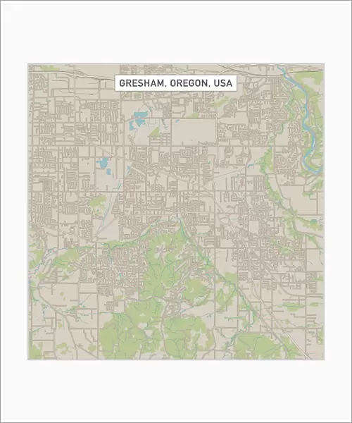 Gresham Oregon US City Street Map