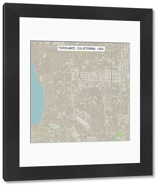 Torrance California US City Street Map