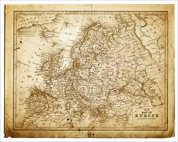 old map of central europe