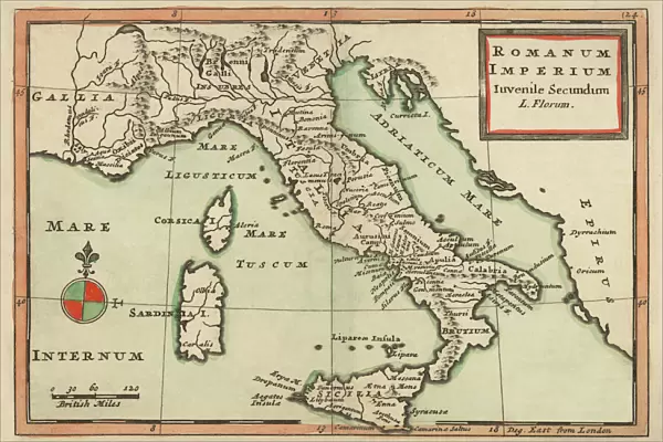 Antique Map of Italy 1732