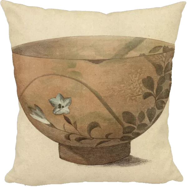 Japanese Art, Bowl of Pottery of Kioto, 19th Century