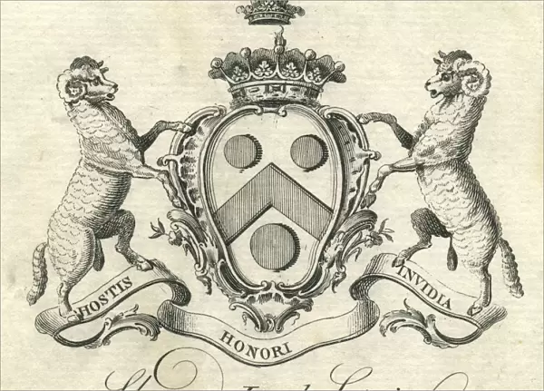 Coat of arms Sherard Lord Leitrim 18th century