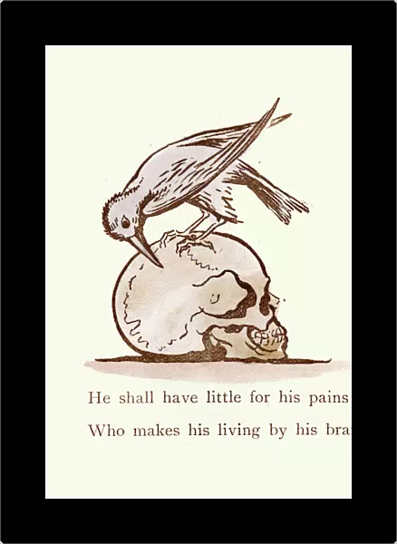 Victorian satirical cartoon, He shall have little for his pains