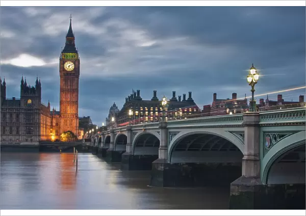 The Palace of Westminster and Westminster Bridge