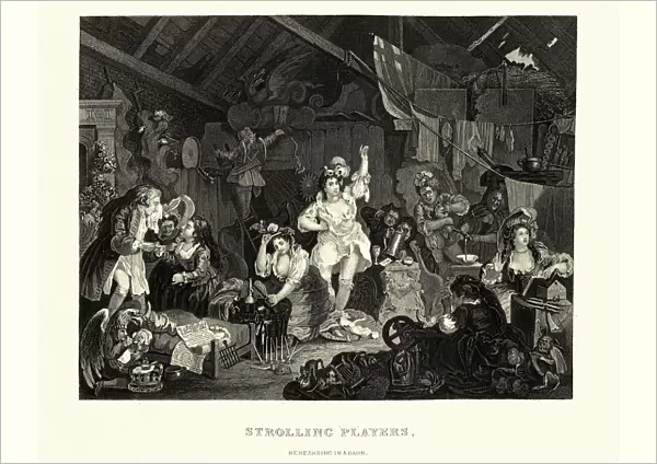 Strolling Actresses Dressing in a Barn, William Hogarth