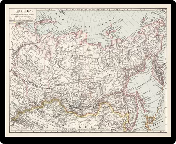 Map of Siberia 1900
