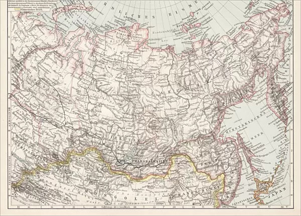 Map of Siberia 1900