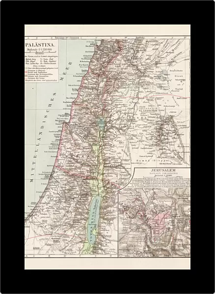 Map of Palestine 1900
