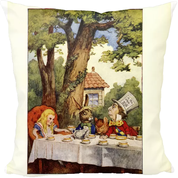 Tea party illustration, (Alices Adventures in Wonderland)