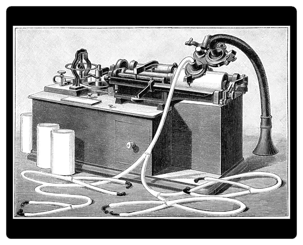 The new phonographe, phone from Thomas Edison