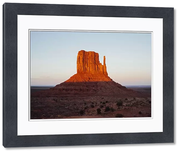 Monument Valley Butte at sunset