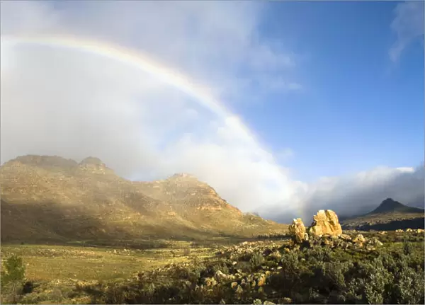 aspollo peak, cederberg mountains, color image, day, field, fynbos, horizontal, krom river