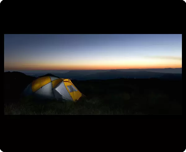 Camping, Dark, Dome Tent, Dramatic Sky, Dusk, Eastern Cape, Evening, Hogsback, Horizon