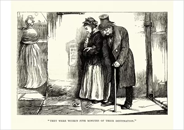 Dickens, Little Dorrit, within five minutes of their destination