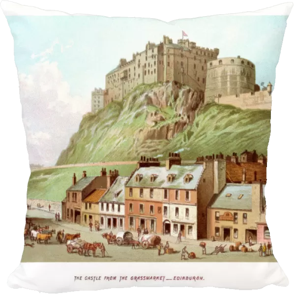 Edinburgh Castle from the Grassmarket